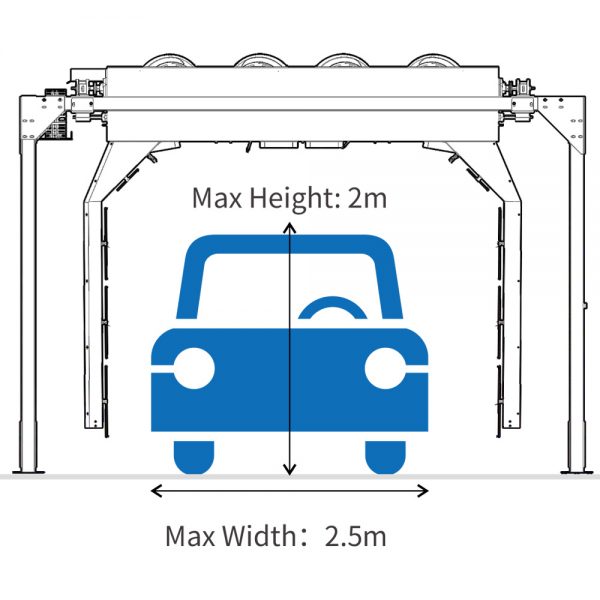 M-WS100 360 touchless car wash machine